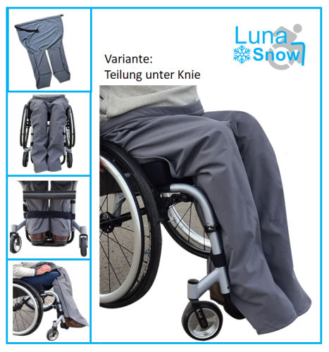 LunaSnow leg cover for wheelchair users